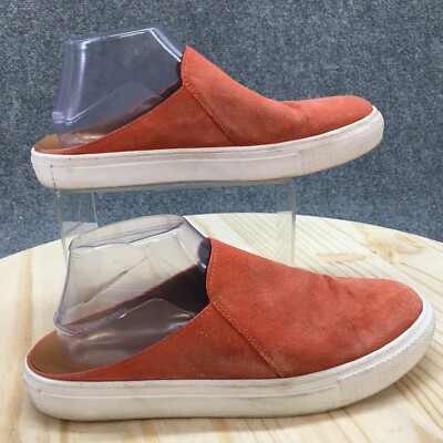 Caslon Shoes Womens 9 M Nellie Lea Casual Slip On Mules Flats Orange Suede