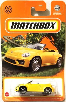 Matchbox - 2024 Mainline 52/100 2019 Volkswagen Beetle Convertible (BBHVL77)