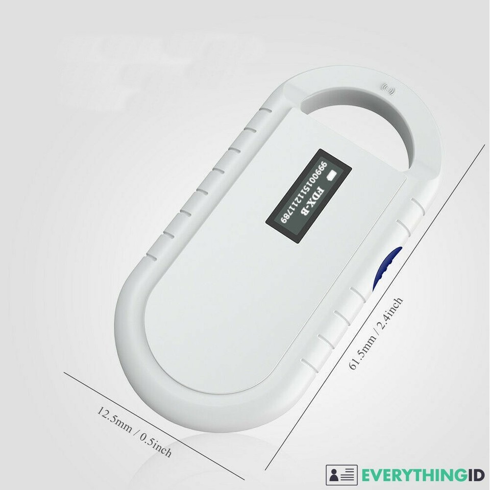 ANIMAL RFID MICROCHIP SCANNER 134.2Khz ID READER FDX-B CHIP DOG CAT ...