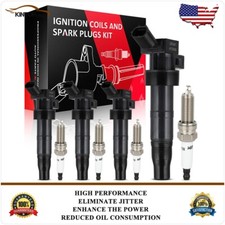 Ignition Coils & Spark Plugs For 2011-2016 Kia Sportage L4 2.0L Turbocharged