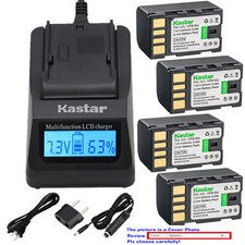 Kastar Battery LCD Fast Charger for VF815U GZ-MG150 GZ-MG150EF GZ-MG150EK