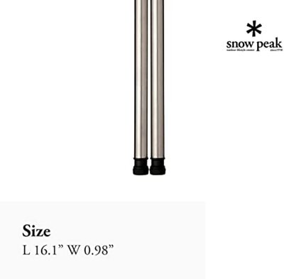 Snow Peak Iron Grill Table 400 Leg Set Free Shipping with