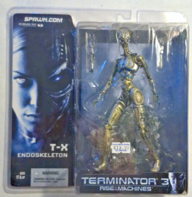 Vintage McFarlane Toys Terminator 3 Rise of  Machines T-X Endoskeleton 2003 NIB