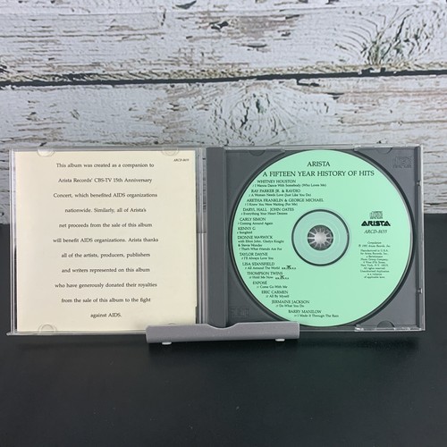 Arista: A 15 Year History of Hits (CD, 1991, Arista) ARCD-8655 - Foto 3 di 5