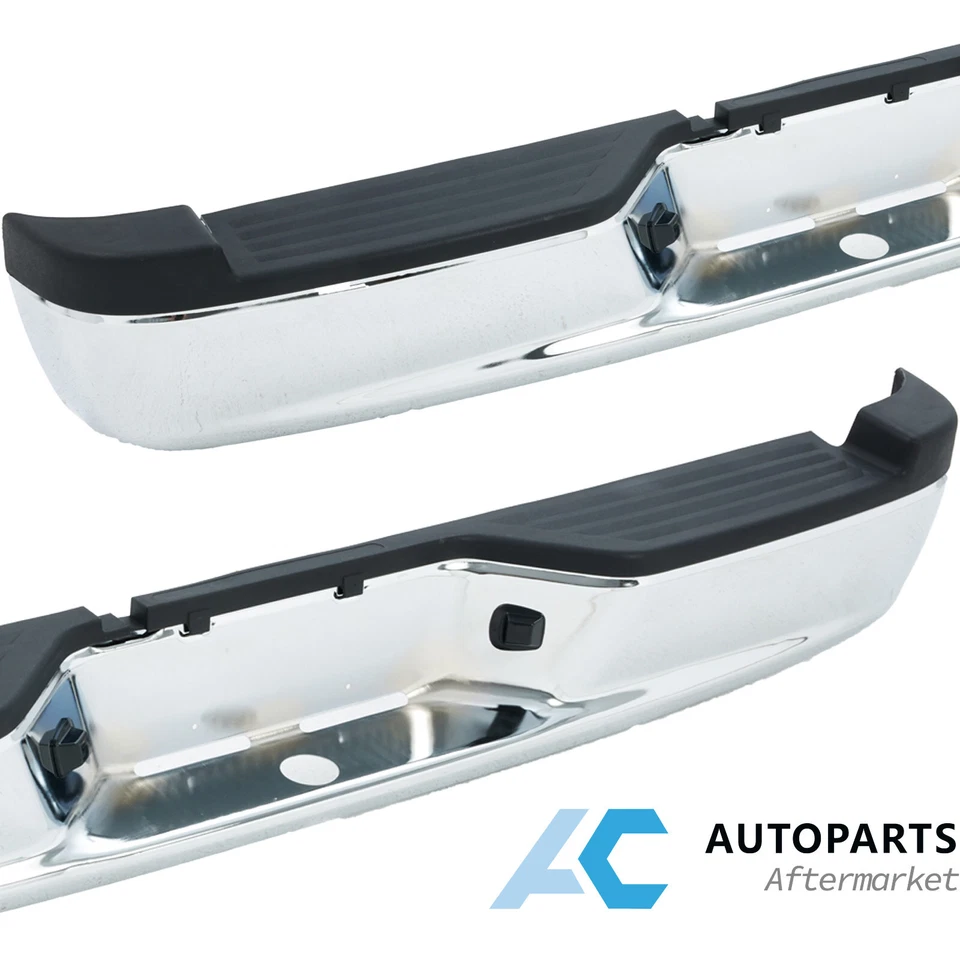 Rear Bumper Steel Bumper for 2005-2010 Dodge Dakota / 2011 Ram Dakota Chrome - Image 4 of 4