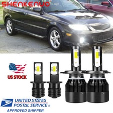 For Mazda Protege 2001-2003 H4 Led Headlight H3 Fog Lights Bulbs Kits 6000k Us For Mazda Protege 2001-2003 H4 Led Headlight H3 Fog Lights Bulbs Kits 6000k Us
