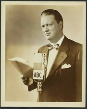 GENE HAMILTON STUNNING ELEGANT VINTAGE 1948 ORIGINAL ABC RADIO PHOTO