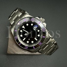 Orologio personalizzato stile SUB SKX NH35 movimento quadrante nero lunetta nera/PP Oyster