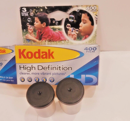 Kodak High Definition HD 24 EXP 400 Film New Exp 1/2005 NOS Lot 2 Rolls - Picture 1 of 4