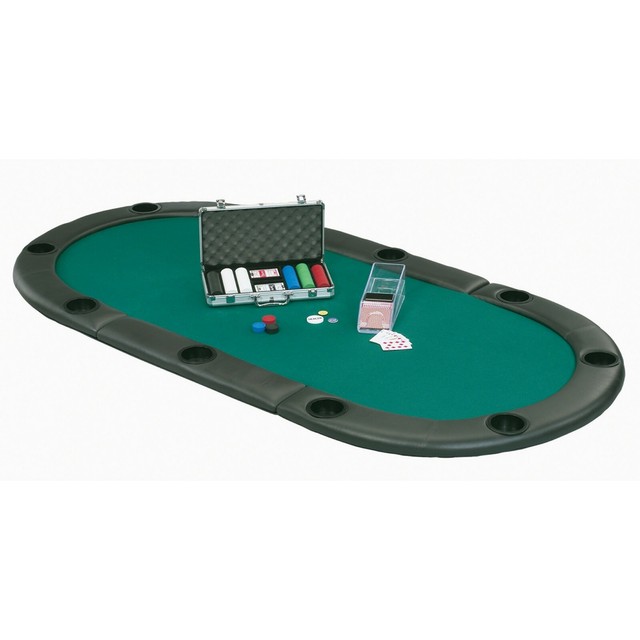 Portable Folding Poker Table Top Casino Grade Cloth 83x41x2 Zip based shipping eBay