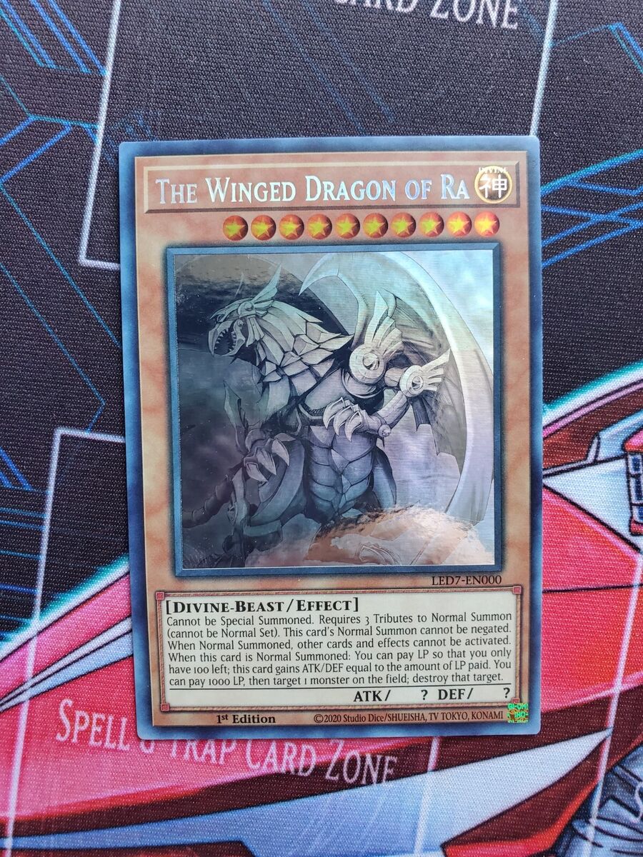 RARE! 2020 Yu-Gi-Oh! The Winged Dragon of Ra Ghost Rare LED7 RARE! 2020 Yu-Gi-Oh! The Winged Dragon of Ra Ghost Rare LED7