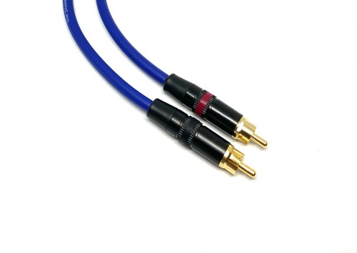 Pair Van Damme Neutrik Rean RCA Phono to RCA Phono Lead OFC Silver Plated Cables - Picture 15 of 39