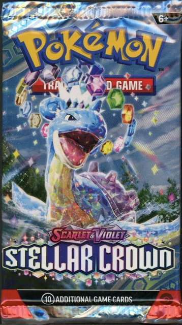 Pokemon Stellar Crown Booster Pack - 10 Cards / Pack - Random Art - SEALED