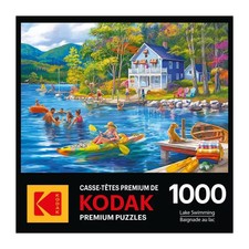 Lake Swimming 1000-Piece Jigsaw Puzzle 20x27" 