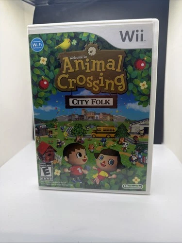 Animal Crossing City Folk Wii Nintendo Authentic Tested Complete CIB