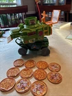 Vintage TMNT Teenage Mutant Ninja Turtles Vehicle 1989 Pizza Thrower Toy Vehicle