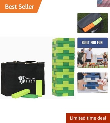 Toppling Towers Game with 60 Wooden Blocks - Perfect for Parties & Gatherings