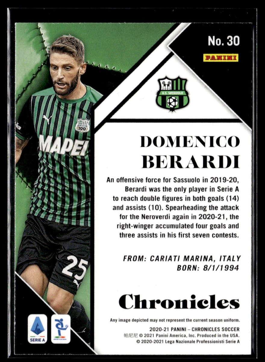 2022-23 Score Serie A #30 Domenico Berardi Score Team | eBay
