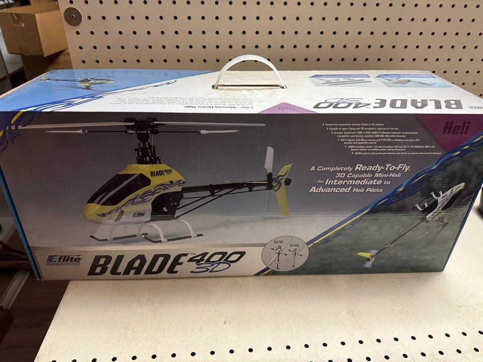 Helicóptero RC E-FLITE BLADE 400 3D, 400 helicóptero 3D, extras, controlador muerto Foto 2 de 4