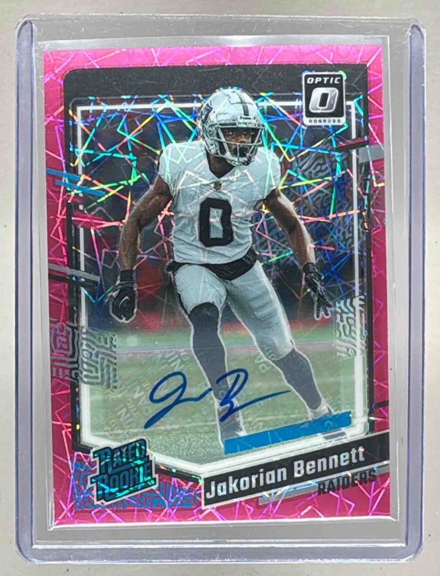 Jakorian Bennett Panini Donruss Optic #259 Autograph-Pink Velocity
