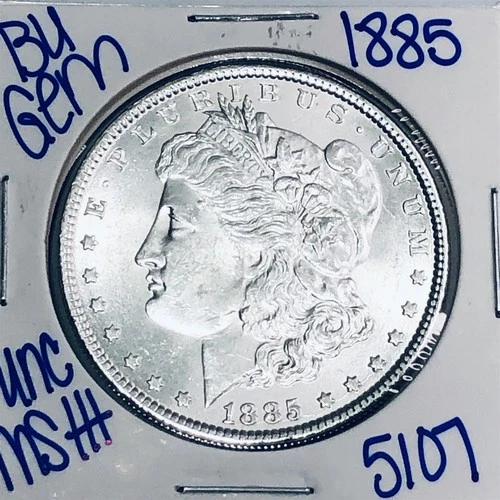 1885 BU UNCIRCULATED MORGAN SILVER DOLLAR AUTHENTIC U.S. MINT FREE SHIPPING 5107