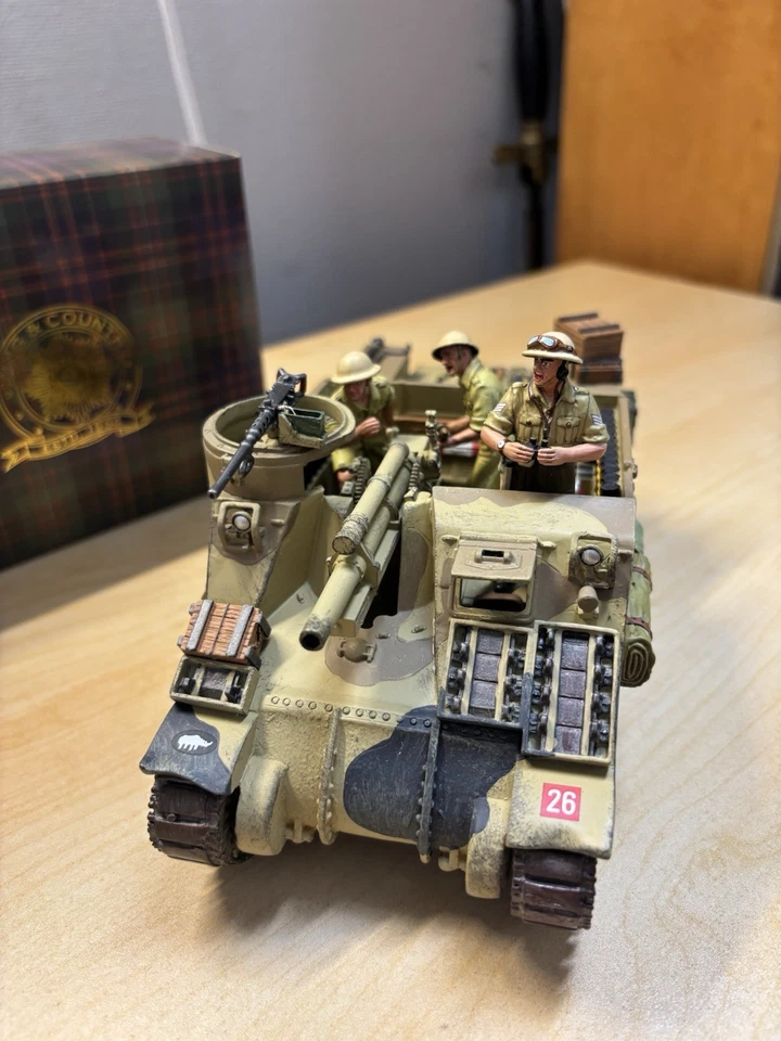 RETIRADO King & Country EA058 British M7 Priest CON EA061 Add On Crew Set COMO NUEVO Foto 4 de 4