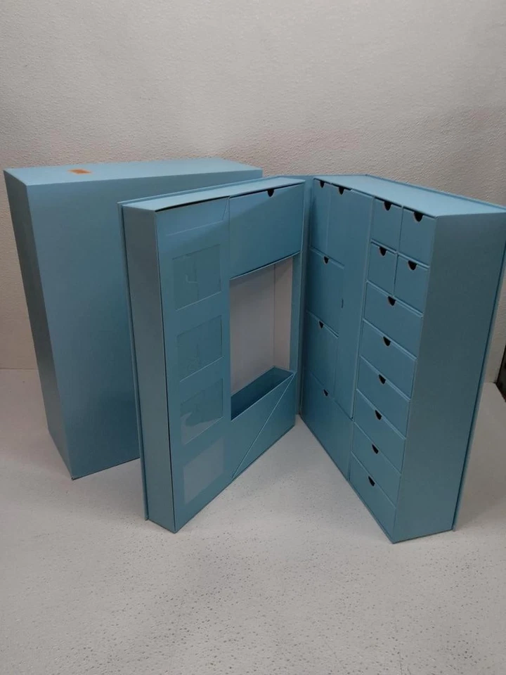 Синий сувенир коробка памяти - Baby мальчика устроитель хранения подарочный набор первый год коробка  - Изображение 3 из 3