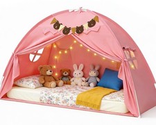 Twin Bed Tent for Kids, Girls Bed Tent Canopy Sleeping Tent Breathable Privac...