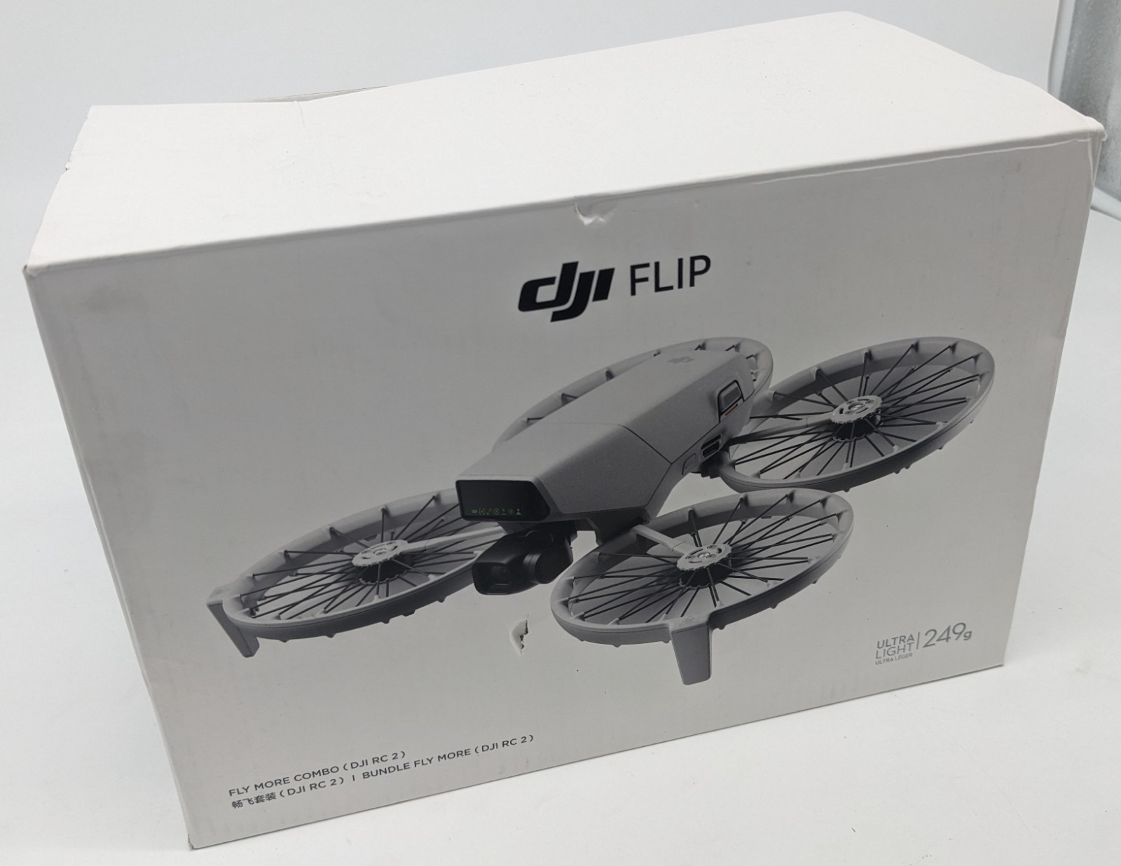 DJI Flip 4K/60fps HDR Camera Drone and Accessories - No Battery or Controller .