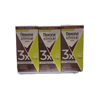 Rexona 3pk Antiperspirant Clinical cream for Women Stress Control 58 g each