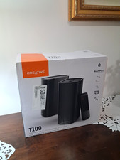 CREATIVE T100 altoparlanti nuovi per pc, tv e altro. Con telecomando. Come Bose.