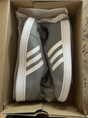 Size 10.5 - adidas Grand Court Grey