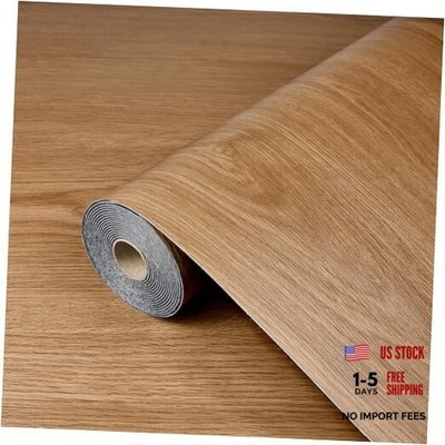 Peel and Stick Floor Tiles Brown Set of 15.7 x 15.7'' x 118'' Wood Grain Brown