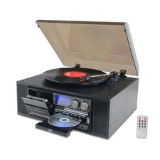 10 in 1 Vinyl Record Player 3 Speed Bluetooth Vintage Automatic Turntable CD