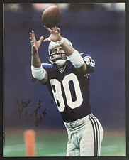 NFL Seattle Seahawks Steve Largent Hand Signed Photograph Hall of Fame 