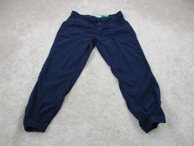 Frank & Eileen Pants Womens 12 Blue Jameson Jogger Utility Cotton Blend 32x25