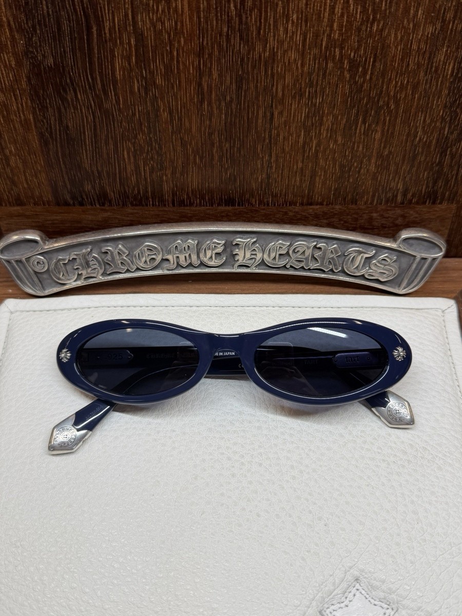 CHROME HEARTS メガネ/サングラス ビンテージ TART used Chrome Hearts Tart Sunglasses Navy/Silver | eBay