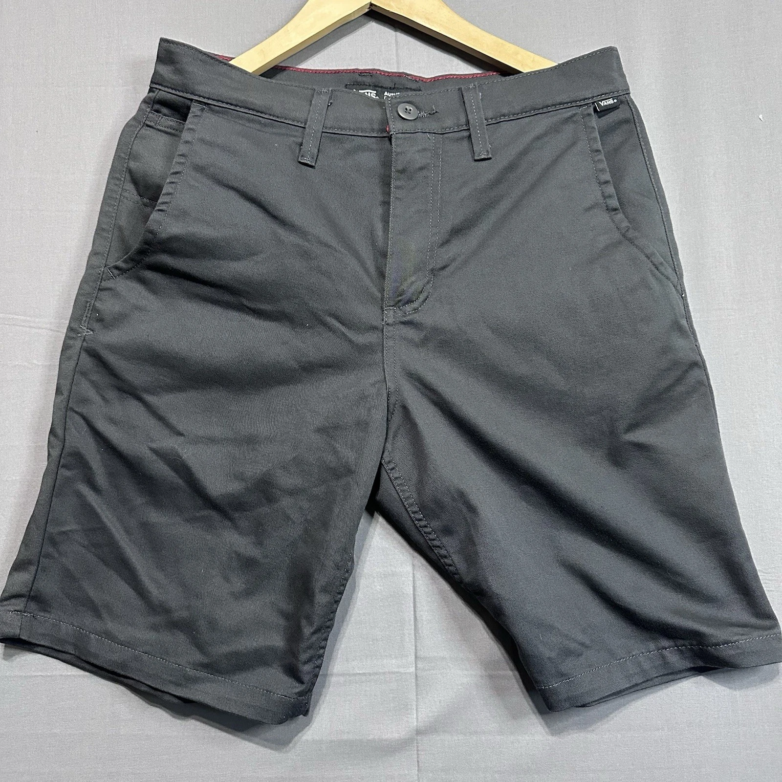 Pantaloncini Vans Uomo 29 Nero Autentici Chino Relaxed Fit Skateboarding Chino