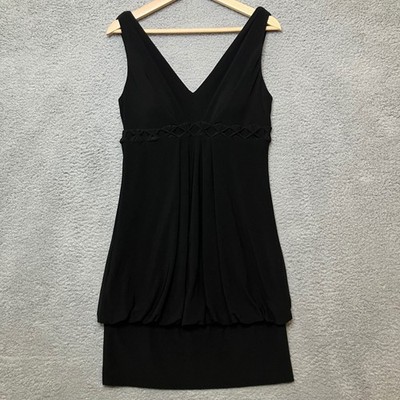 Y2K VTG Jessica Howard Dress Women 8 Black Bubble Hem Retro Fairy Whimsigoth 90s