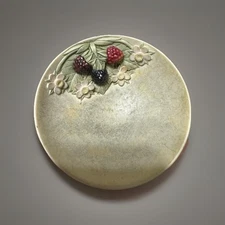 Small Handcast Raspberry Dish UK vintage 