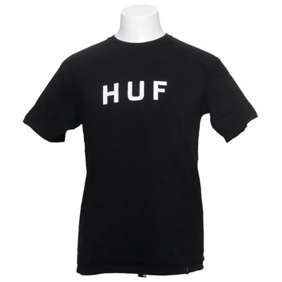 HUF, T-shirt, Größe: M, Schwarz, Baumwolle, Einfarbig, Herren #hZo