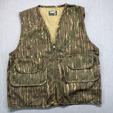 Vintage Saf T Bak Vest Mens XL Camouflage Shooting Sleeveless Hunting