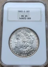 1883-O Morgan Silver Dollar NGC FATTY MS65 Toned
