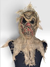Funworld Evil Scarecrow Burlap Mask - Adult Halloween snarling Scary Cosplay