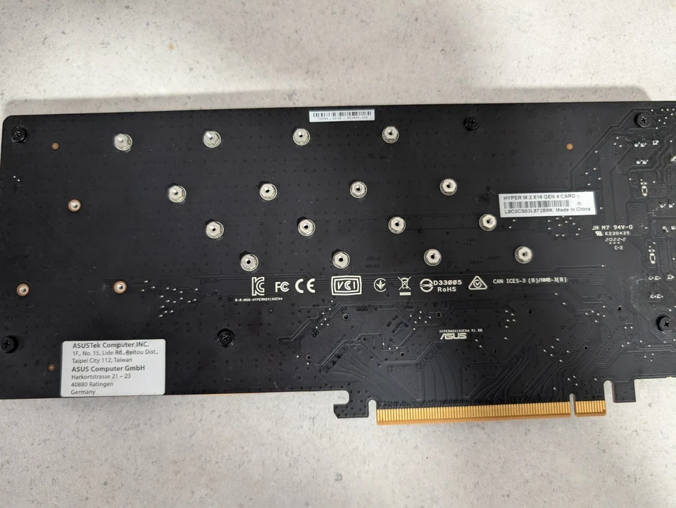 ✅✅✅ASUS Hyper M.2 X16 GEN 4 PCI-E Card ✅✅✅ - Image 2 of 2