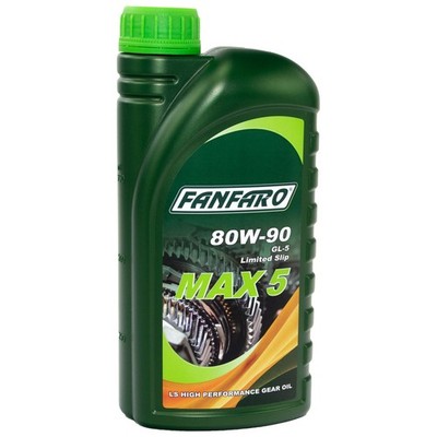 Getriebeöl FANFARO MAX 5 80W-90 GL-5 LS API 1 Liter Mehrbereichs Getriebe Öl OEL