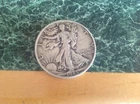 1945 Walking Liberty Half Dollar (hot pink/yellow)