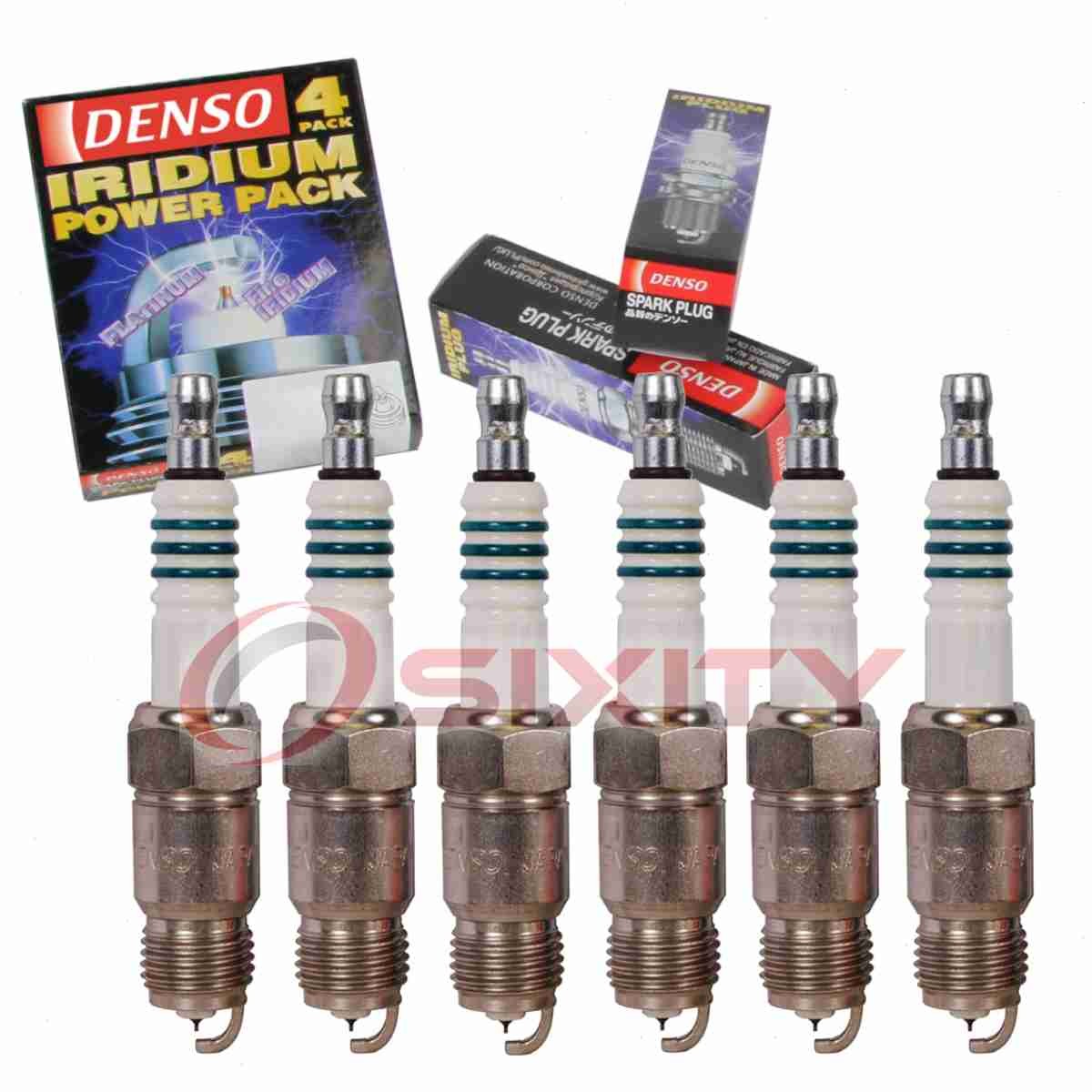 6 pc Denso Iridium Power Spark Plugs for 1982-1986 Pontiac 6000 2.8L V6 nu