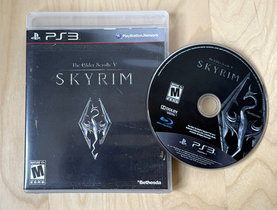 RARE The Elder Scrolls V: Skyrim (PS3 , 2011) Complete: Map Epic Fantasy RARE