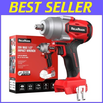 1/2 Inch Cordless Impact Wrench, 900 Ft-lbs, Constant Torque#-~